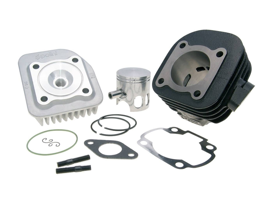 cylinder kit Polini cast iron sport 70cc 10mm for Minarelli horizontal AC, obliquely