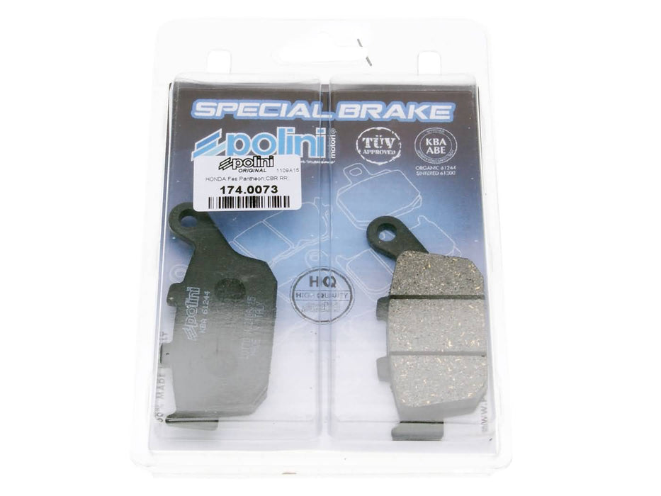 brake pads Polini organic for Honda Foresight, Pantheon