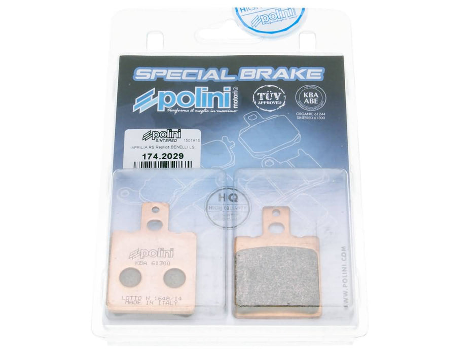 brake pads Polini sintered for Aprilia RS125
