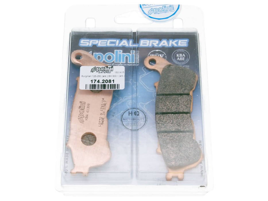 brake pads Polini sintered for Honda Forza Jazz NSS, S-Wing FES