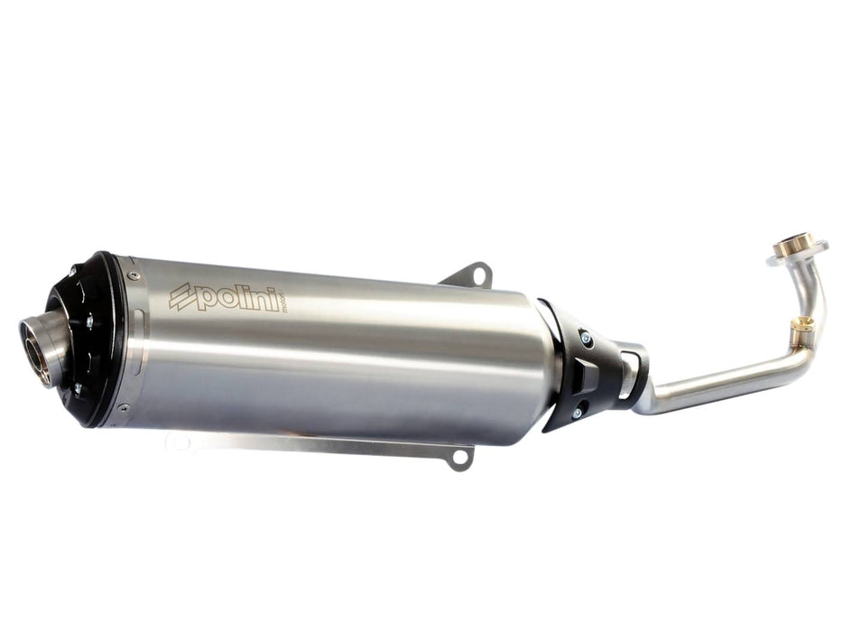 exhaust Polini with catalytic converter for MBK City Linder, Skycruiser 125. Yamaha X-Max, X-City 125 4V 06-14