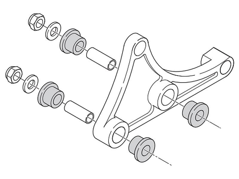 exhaust bracket Polini Evolution for Minarelli horizontal