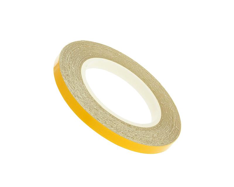 reflective wheel / rim stripe 5mm in width - yellow - 600cm in length