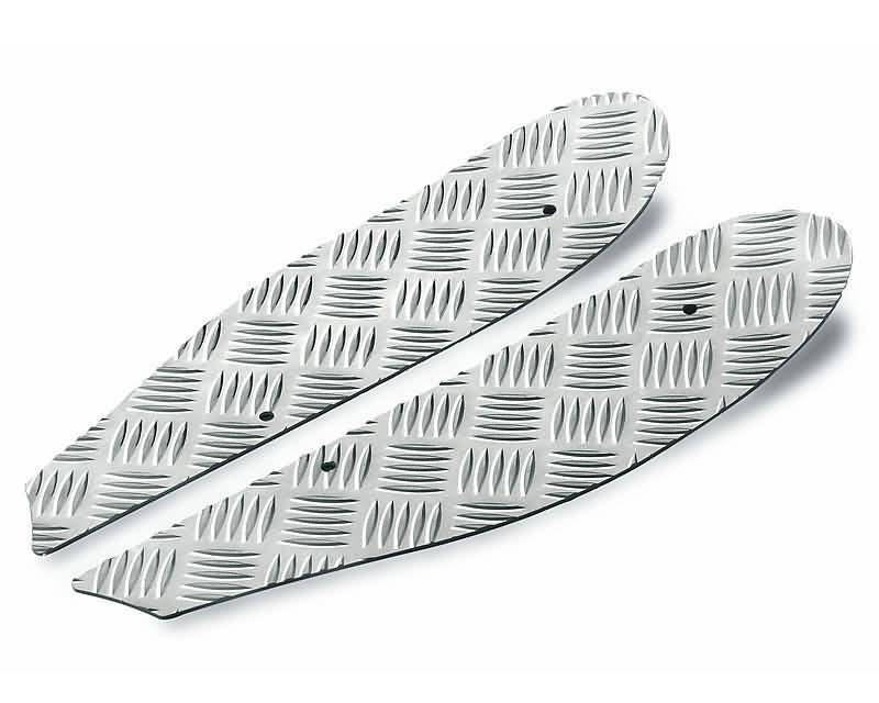 foot plates Opticparts DF checkered aluminium for SR50 (97-05)