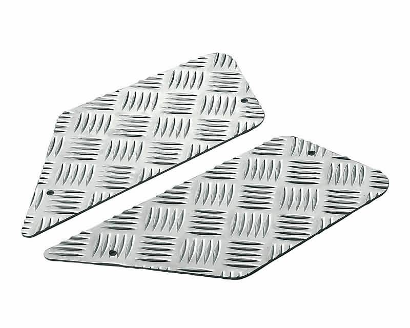 foot plates Opticparts DF checkered aluminium for CPI, Keeway