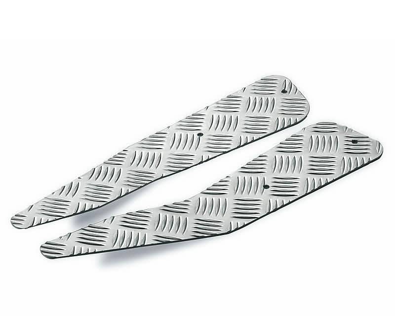 foot plates Opticparts DF checkered aluminium for Peugeot Trekker, Squab