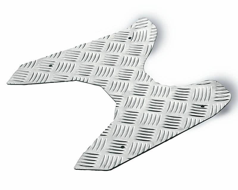 foot plate Opticparts DF checkered aluminium for Yamaha Jog, MBK Mach G