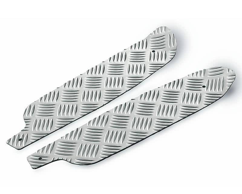 foot plates Opticparts DF checkered aluminium for Peugeot Jetforce