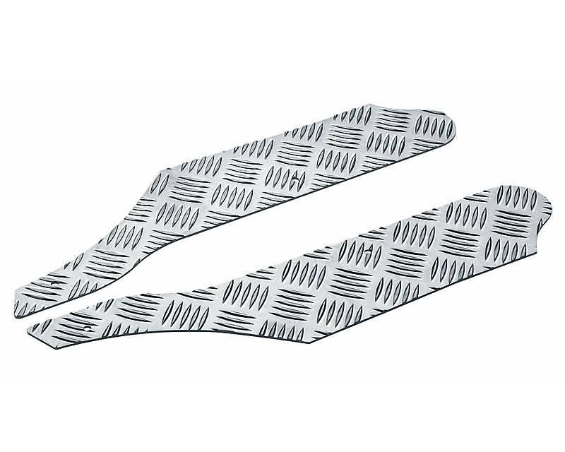 foot plates Opticparts DF checkered aluminium for Piaggio NRG Power