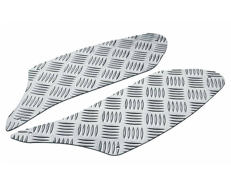 foot plates Opticparts DF checkered aluminium for Aprilia Habana, Mojito