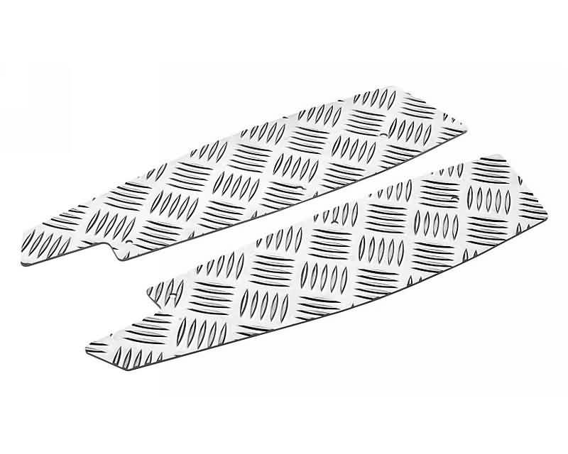 foot plates Opticparts DF checkered aluminium for Aprilia SR50R, Factory