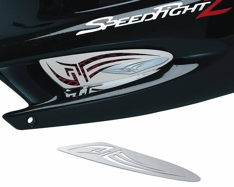 vent cover screen ODF glossy polished steel for Peugeot Speedfight 1+2