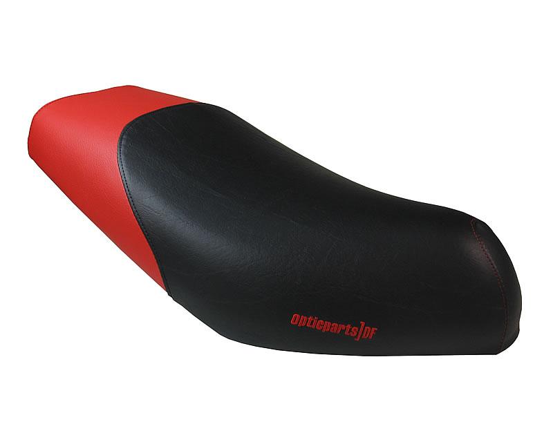 seat cover Opticparts DF black / red for Gilera Runner (-08/05)