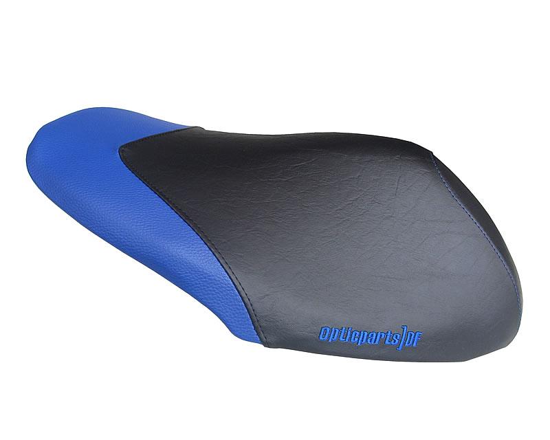seat cover Opticparts DF black / blue for Yamaha Aerox, MBK Nitro