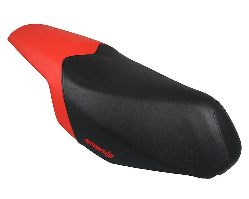 seat cover Opticparts DF black / red for Peugeot Speedfight 3