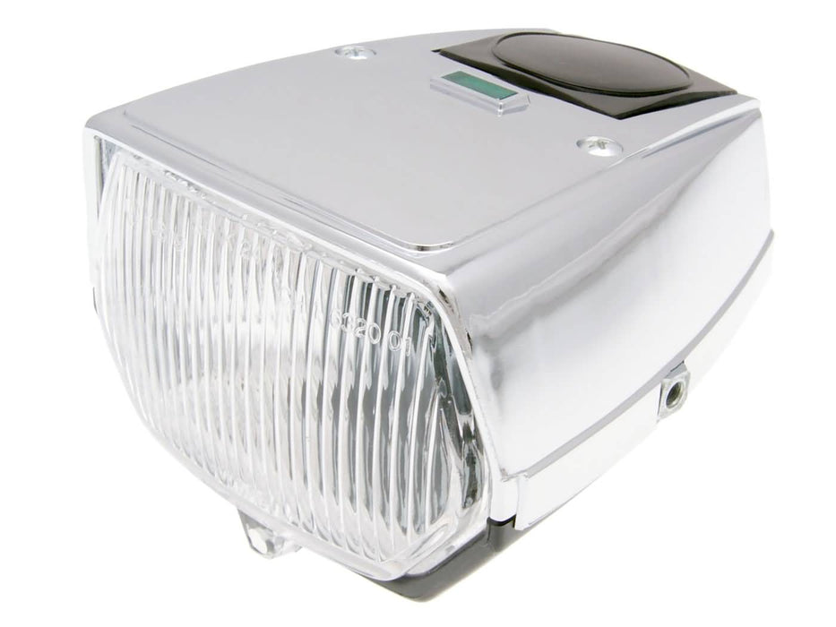 headlight square chromed for Puch Maxi