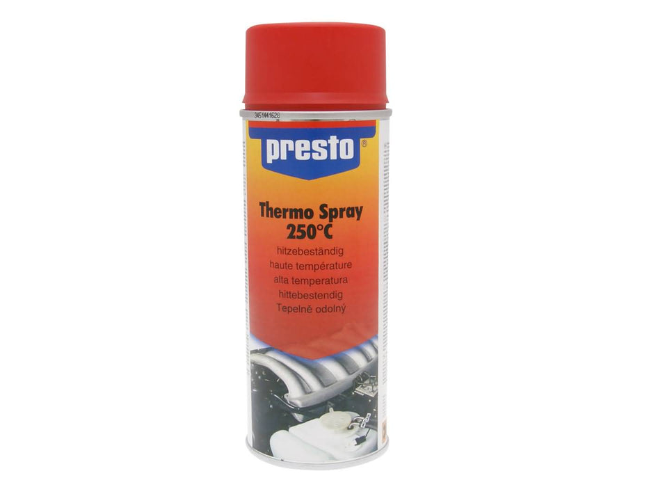 thermo spray paint Presto matt red 250°C 400ml