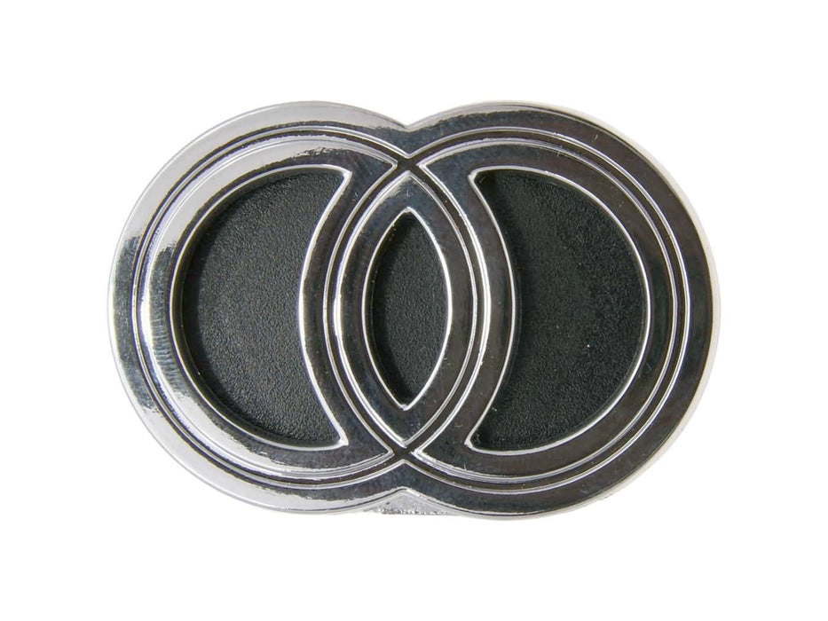 emblem / badge Gilera plastic to plug, chromed for Gilera Runner