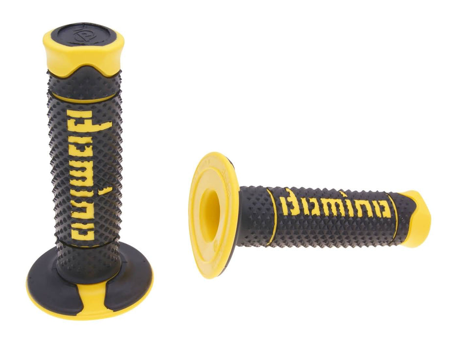 handlebar grip set Domino A260 off-road black / yellow