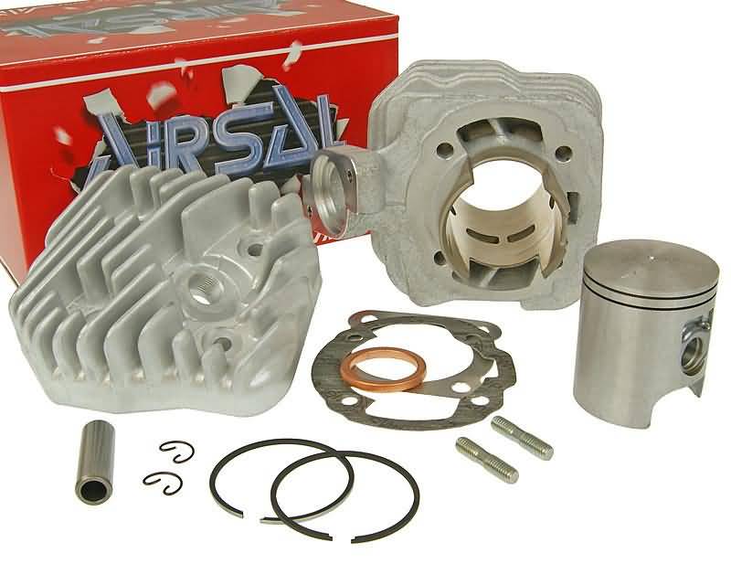 cylinder kit Airsal T6 Tech-Piston 69.7cc 47.6mm for Peugeot vertical AC