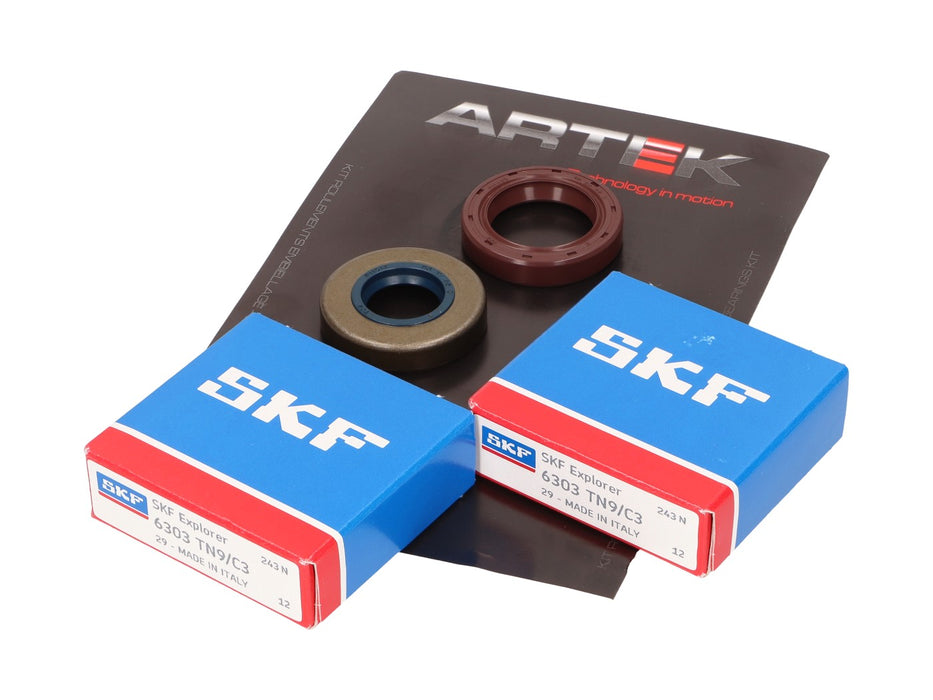 crankshaft bearing set ARTEK K1 racing SKF polyamide for Minarelli AM