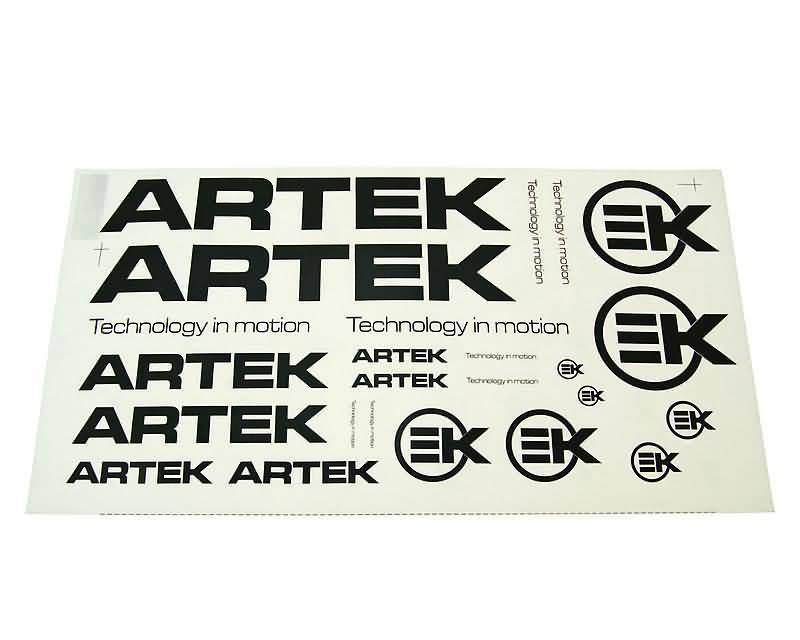 sticker set ARTEK black 44x23cm