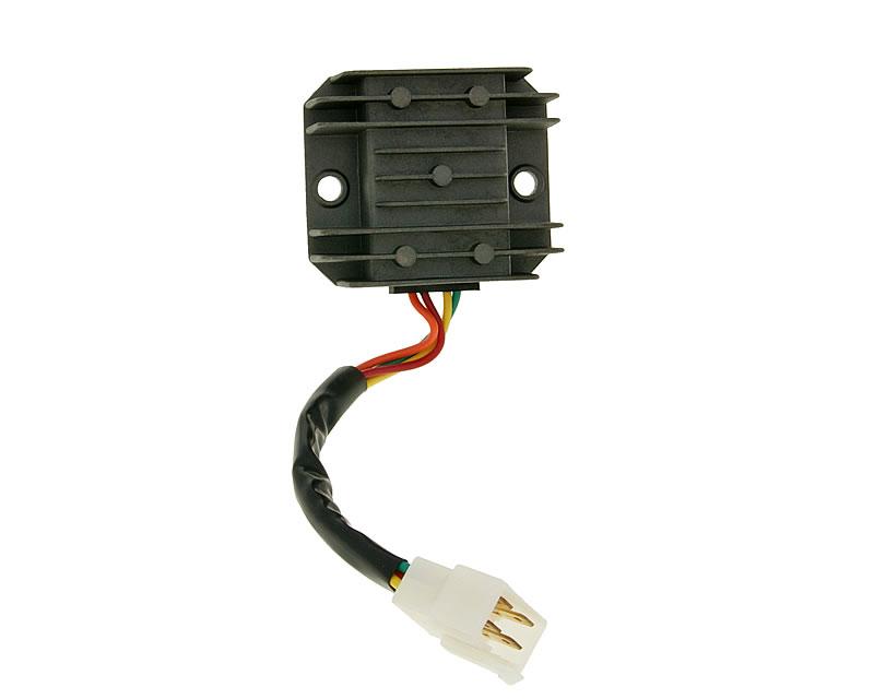 regulator / rectifier 4-pin incl. wire for GY6 50-150cc