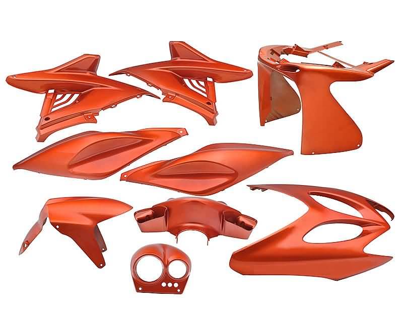 fairing kit orange metallic 9 pcs for Aerox, Nitro