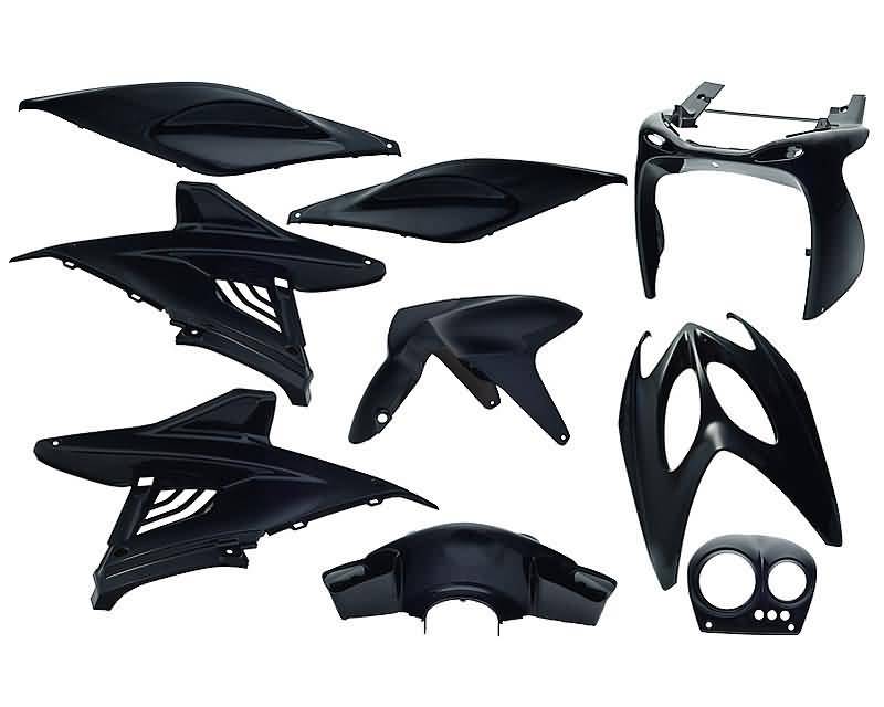 fairing kit black metallic 9 pcs for Aerox, Nitro