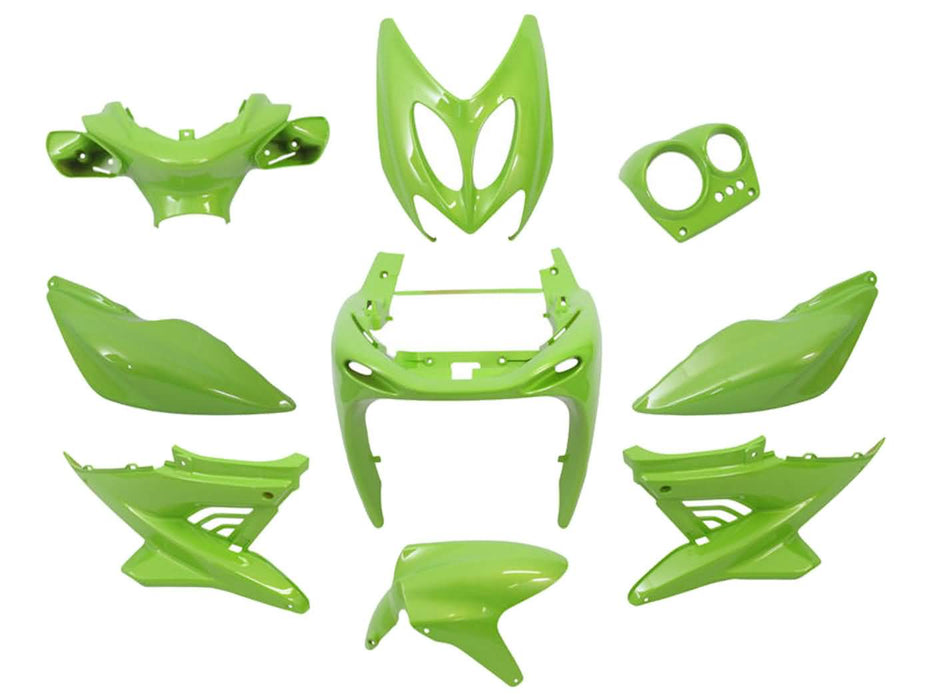 fairing kit flip-flop green 9 pcs for Aerox, Nitro