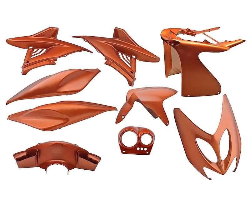 fairing kit flip-flop orange 9 pcs for Aerox, Nitro