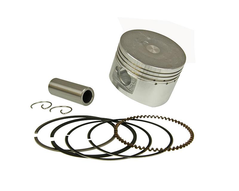 piston set 125cc incl. rings, clips and pin for GY6 152QMI