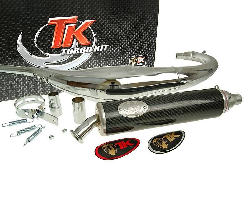 exhaust Turbo Kit Road RQ chrome for Motorhispania RX50 (-07), Peugeot XR6