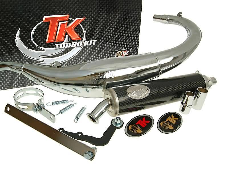 exhaust Turbo Kit Bajo RQ chrome for Yamaha DT50 (04-), MBK X-Limit 04-