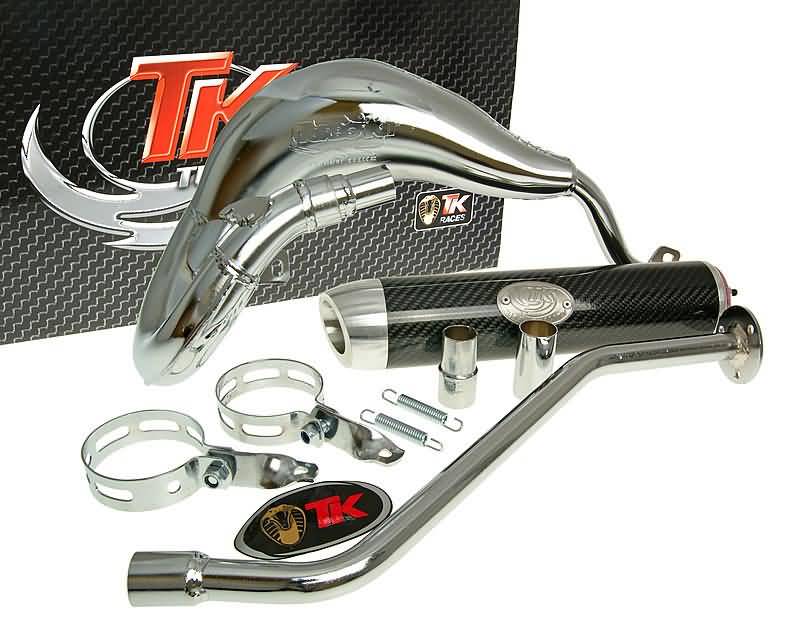 exhaust Turbo Kit Bufanda RQ chrome for Generic Trigger, Keeway, KSR-Moto, Ride, Explorer
