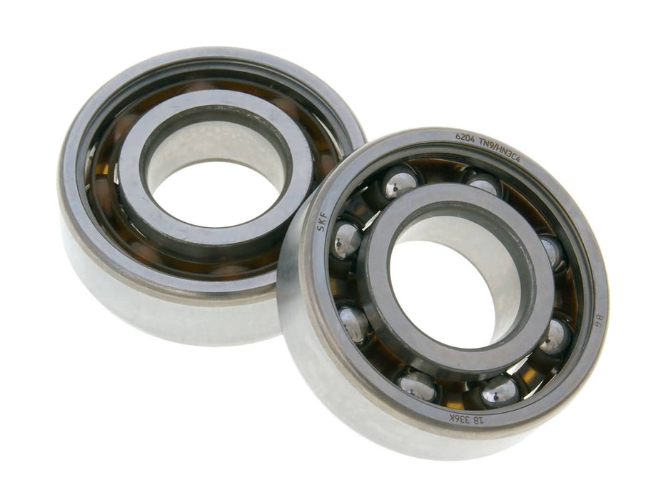 crankshaft bearing set Malossi MHR 20x47x14 SKF (6204 TN9/HN3C4) for Minarelli, Derbi EBE, EBS, D50B