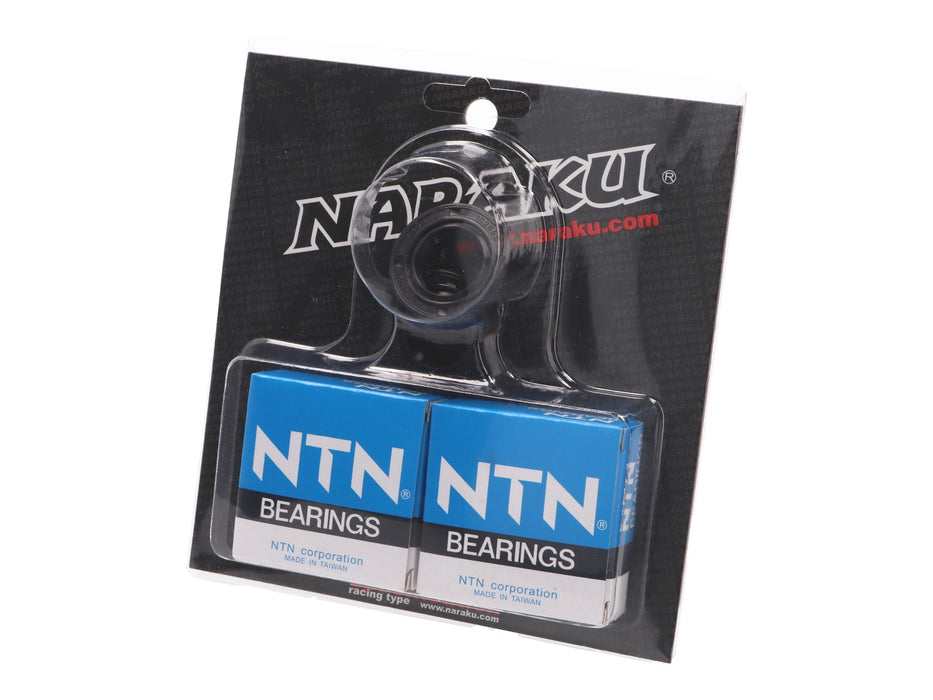 crankshaft bearings Naraku heavy duty left and right incl. oil seals for Derbi EBE, EBS, D50B0