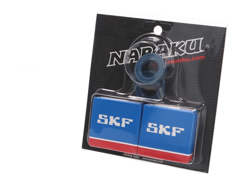 crankshaft bearing set Naraku SKF C4 metal cage for Derbi EBE, EBS, D50B0