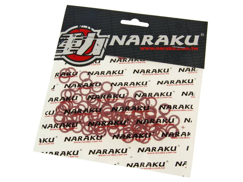 fiber seal rings Naraku 7.6x10.6x1mm 100 pcs