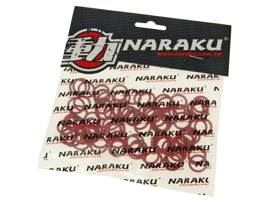 fiber seal rings Naraku 11x15x1mm 100 pcs