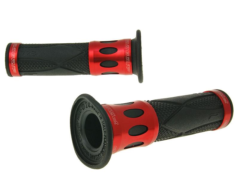 handlebar grip set ProGrip 728 Road aluminum black, red