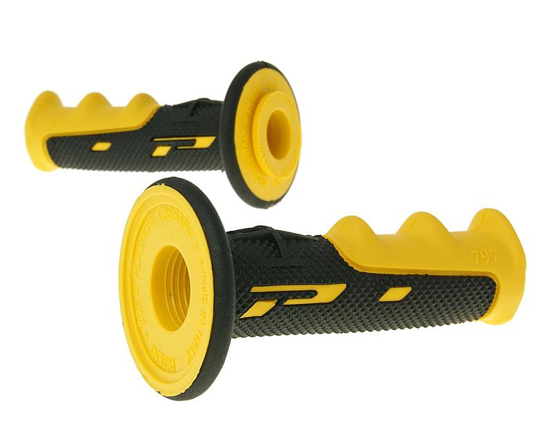 handlebar grip set ProGrip 797 MX black, yellow