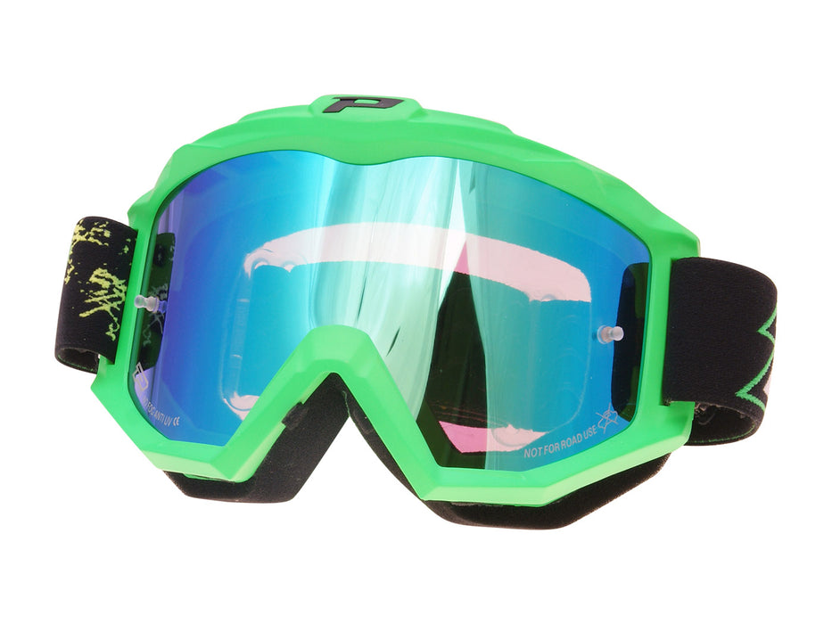 MX goggle ProGrip 3204 FLUO MATT green