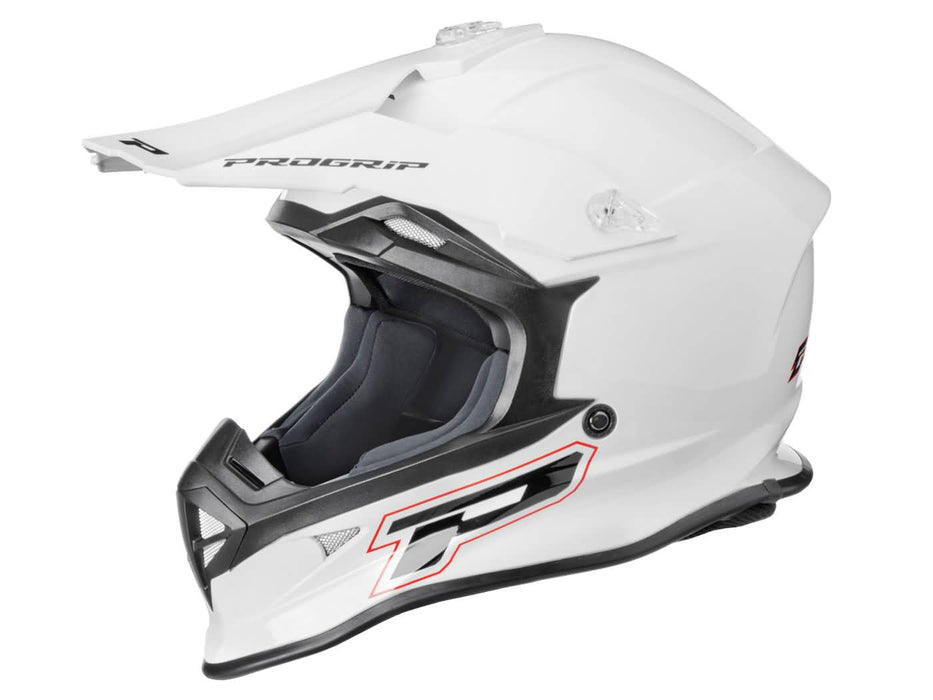MX helmet ProGrip 3190 white size L (59-60)