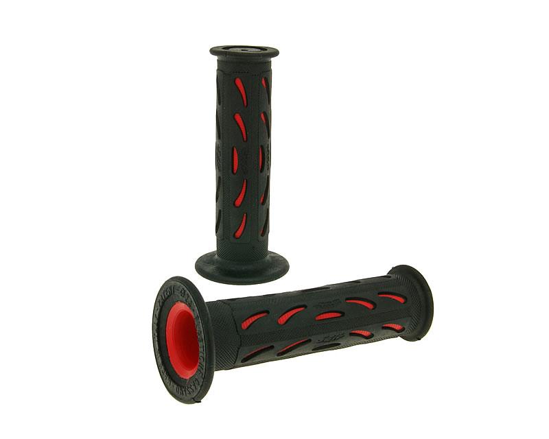 handlebar grip set ProGrip 724 New Style black, red