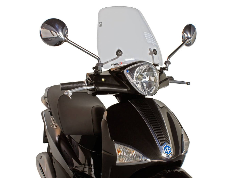windshield Puig Trafic transparent / clear for Piaggio Liberty 50, 125 (04-10)