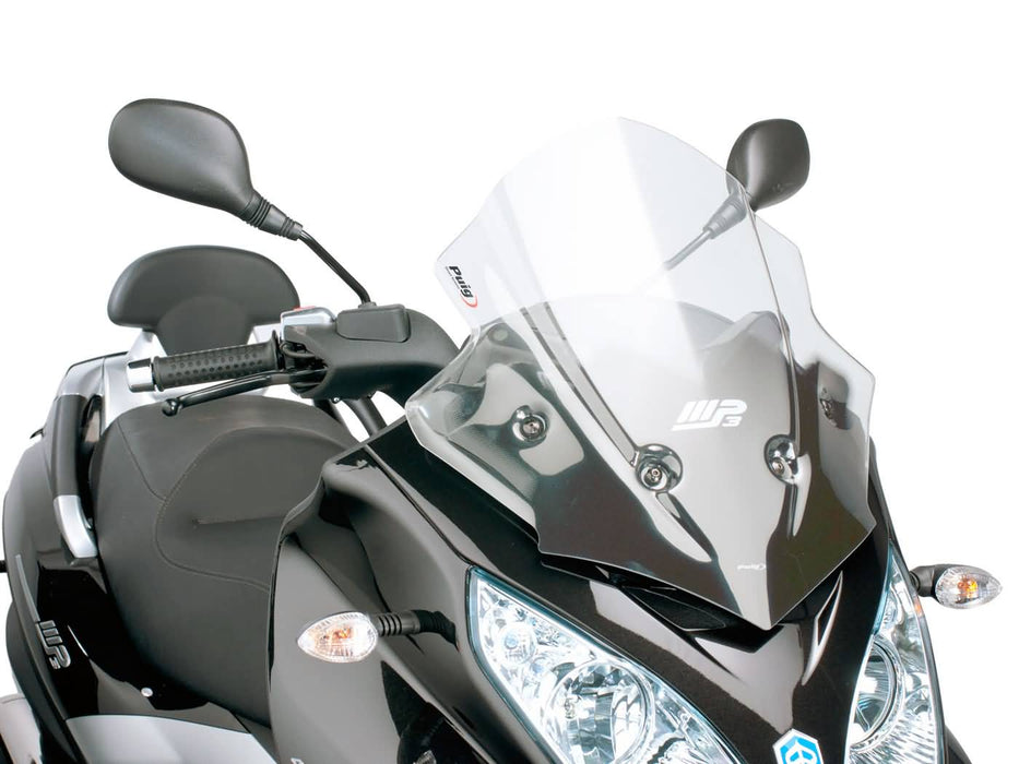 windshield Puig V-Tech Sport transparent / clear for Piaggio MP3 300ie LT Sport