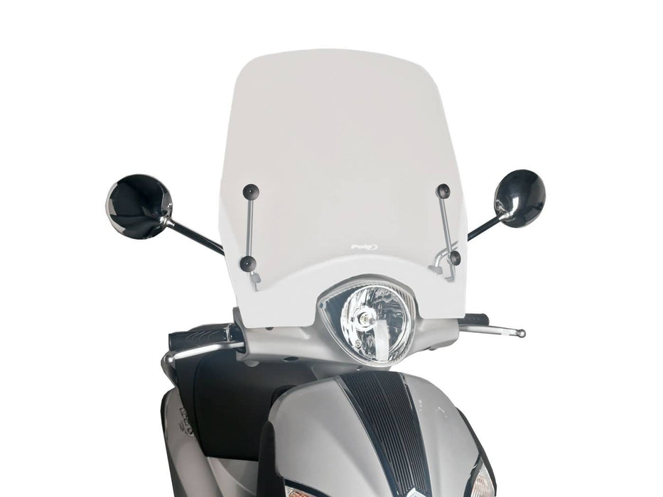 windshield Puig T.S. transparent / clear for Piaggio Liberty 50, 125 (11-14)