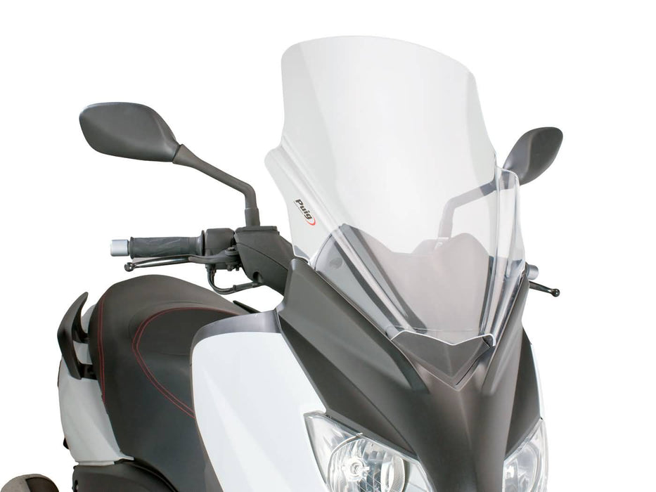 windshield Puig V-Tech Touring transparent / clear for Yamaha X-Max 125 YP125R 10-14