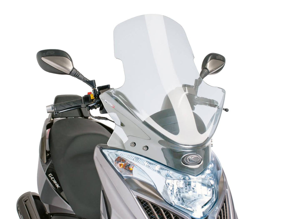windshield Puig V-Tech Touring transparent / clear for Kymco Grand Dink, Yager GT 300i